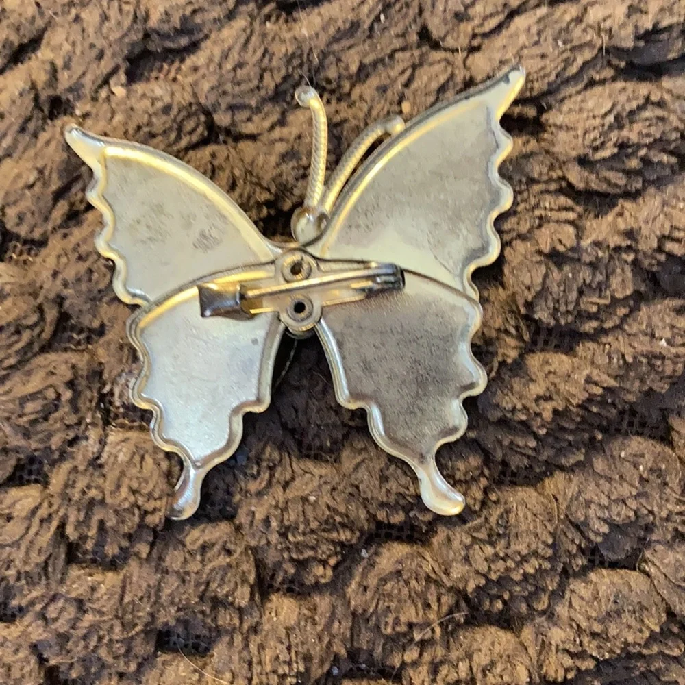 Mosaic looking butterfly pin